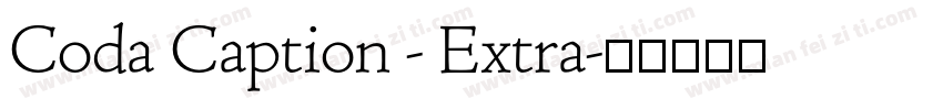 Coda Caption - Extra字体转换